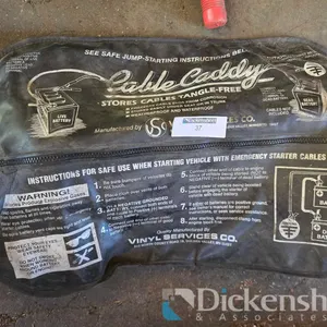 JUMPER CABLE CADDY WITH JUMPER CABLES