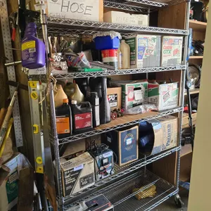 CHROME METRO STYLE SHELVING WITH CASTERS