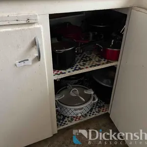 CONTENTS OF LOWER KITCHEN CABINETS