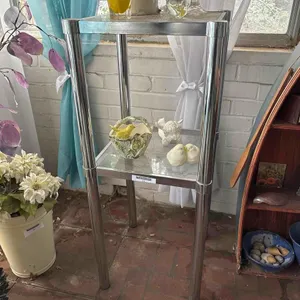 GLASS WITH CHROME FRAME DISPLAY RACK ONLY