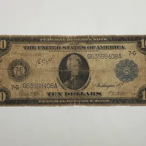 1914 Large $10 Federal Reserve Note