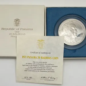 1971 Panama Silver 20 Balboas