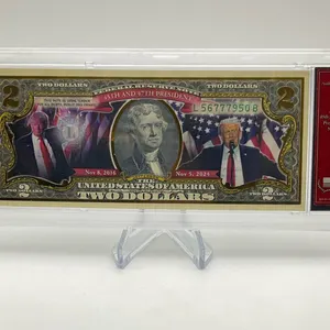 Enhanced Genuine $2 Trump 45th/47th President Note