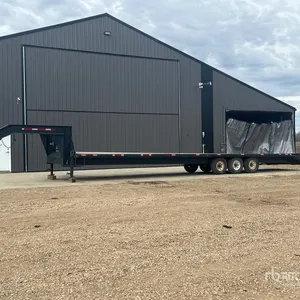 2016 ABU 35 ft Tri/A Gooseneck Flatbed Trailer