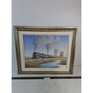 # Framed "Heading Out" Oil Painting by Dan Reid w/COA - 27" x 23" - Cannot Ship