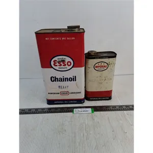 (2) Vintage Imperial Esso Product Tins - Empty