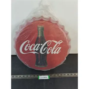 Sealed Metal Coca-Cola 16" Bottle Cap Wall Decor