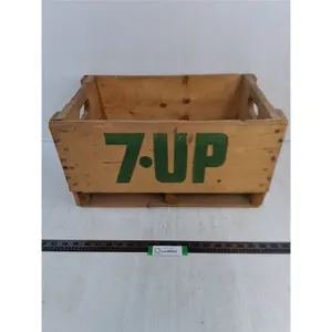 Vintage Wooden 7UP Crate - 20x12x10" - Pickup Only