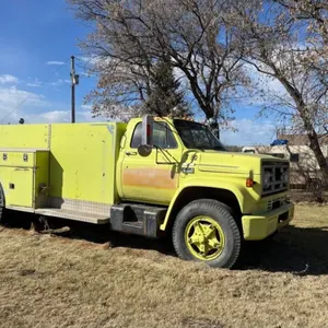 Vintage GMC Fire Truck  No tank all storage areas are stainless steel.Pick up in Nisku