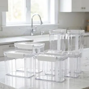 8 Clear Plastic Storage Containers