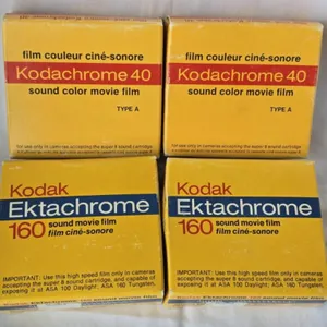(4)  Vintage Kodak 160 Sound Movie Film