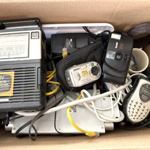 Router, Surge Protector, Walkie Talkies, Camera.