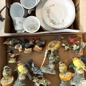 China Dishes, Porcelain Birds, and More