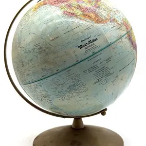 Vintage Replogle World Nation Series Globe 10”
