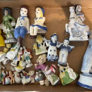 Vintage Porcelain and More Figures 8” Tall and