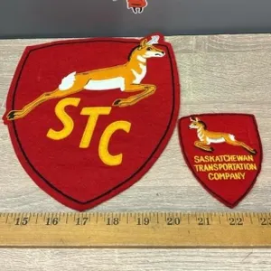 2 Vintage Crest Craft STC Crests.