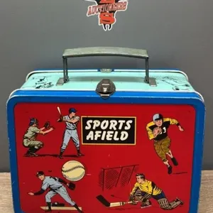 Vintage Sports Afield Metal Lunchbox.