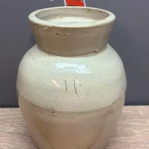 Weyman�s Snuff Crockery Jar. 6"H.