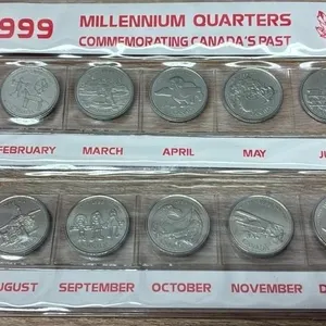 1999 Canada Millenium Quarter Collection. *SC