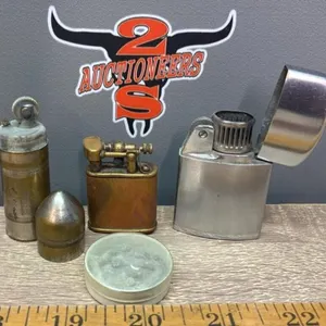 3 Vintage Lighters w/Extra Wick/Flint. *SC