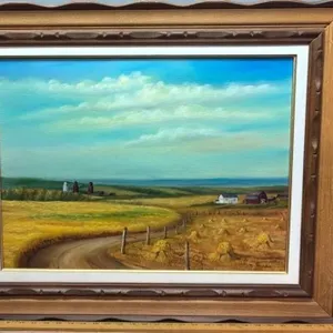 Framed Nettie Harder Original Painting on
