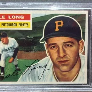 PSA GRADED 7 Topps 1956 Dale Long Baseball Card.