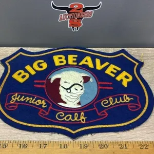 Crest Craft Big Beaver Junior Calf Club Crest.