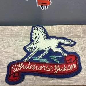Vintage Crest Craft Whitehorse Yukon Crest.