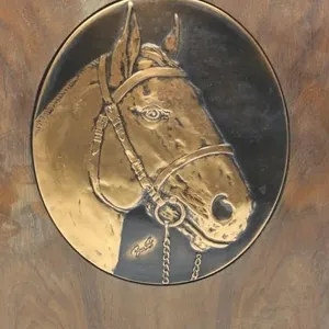 Bruce Fox Hand Worked Copper Plaques Horse