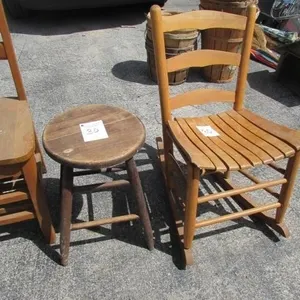 Rocking Chair & Stool