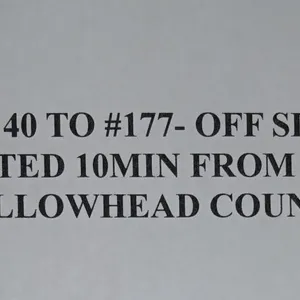 LOT #40 TO #177 OFF SITE. LOCATED 10 MIN OUT
