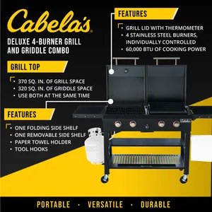 Cabela's Grill Griddle Combo