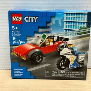 LEGO City 60392 Police Bike Car Chase Building Set 59 Pieces w/ Box