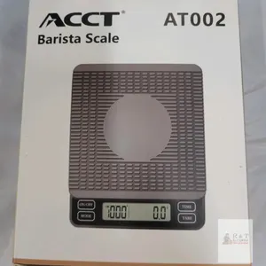 NEW ACCT AT002 Barista/Coffee Scale with Timer, 2000g Capacity, 0.1g Accuracy, USB Rechargeable