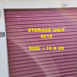 STORAGE UNIT #219 : SIZE 10X20 (LOCATION: 617 - 1st Avenue, Wainwright, AB, Canada)