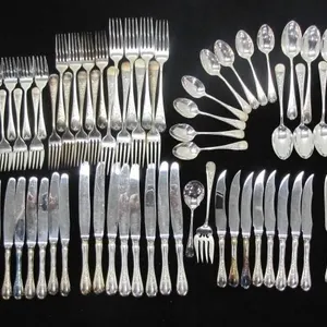 BIRKS REGENCY PLATE QUEEN-MARY 102PC FLATWARE SET