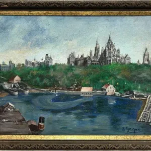 GAGNE "PARLIAMENT HILL FROM THE OTTAWA RIVER"