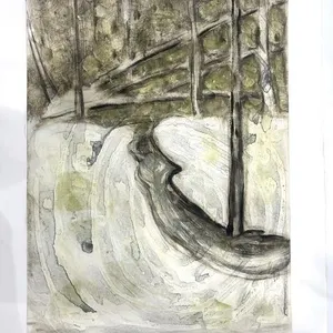 ARNOLD SHIVES RCA HIDDEN PLACE II MONOTYPE 1992