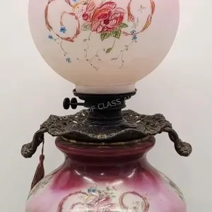 Antique Gone With the Wind Parlour Lamp