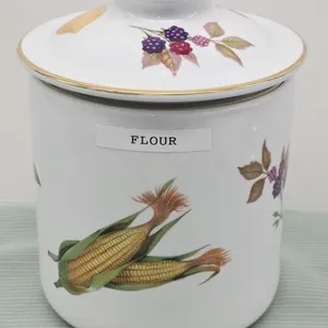 Royal Worcester "Evesham" Canister