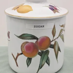 Royal Worcester "Evesham" Canister