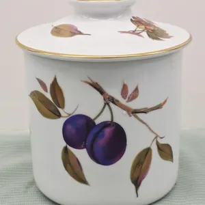 Royal Worcester "Evesham" Canister