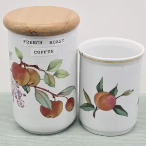 Royal Worcester "Evesham" Canister Lot