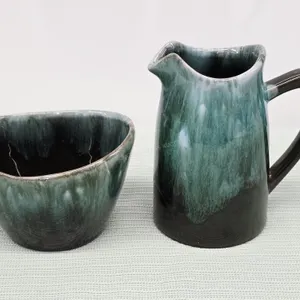 Blue Mountain Pottery Cream & Sugar