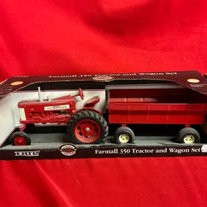 Farmall 350 Tractor and Wagon Set
