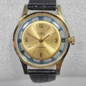 SiBel 17 Jewel Swiss Made Watch. Appears to be a self winding / automatic watch. A1