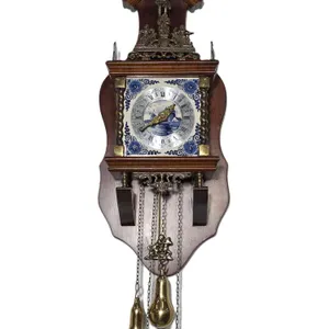 "Nu Elck Syn Sin" (Old Dutch for "Now to each his own") refers to a popular 17th-century style of Dutch wall clock, with an Atlas figu