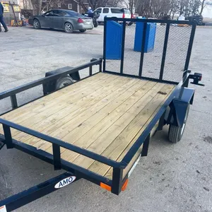 OFFSITE - New 5 ft x 8 ft ALL American bumper pull trailer with flip ramp and 1500 lb Axels