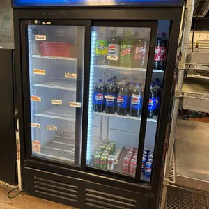 QBD CD-43 HC DOUBLE CLEAR DOOR REACH IN REFRIGERATOR / COOLER