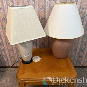 TABLE LAMPS, QTY (2)